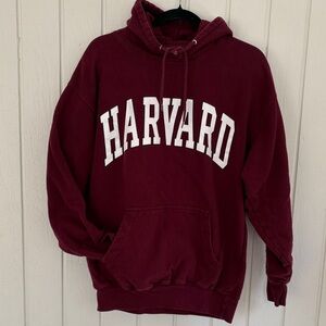 Harvard Spellout Hoodie Collegiate Preppy Size Medium
